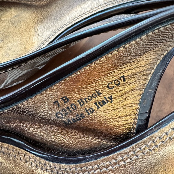 Coach Logo Fabric Leather Sling Back Heels - Picture 5 of 8